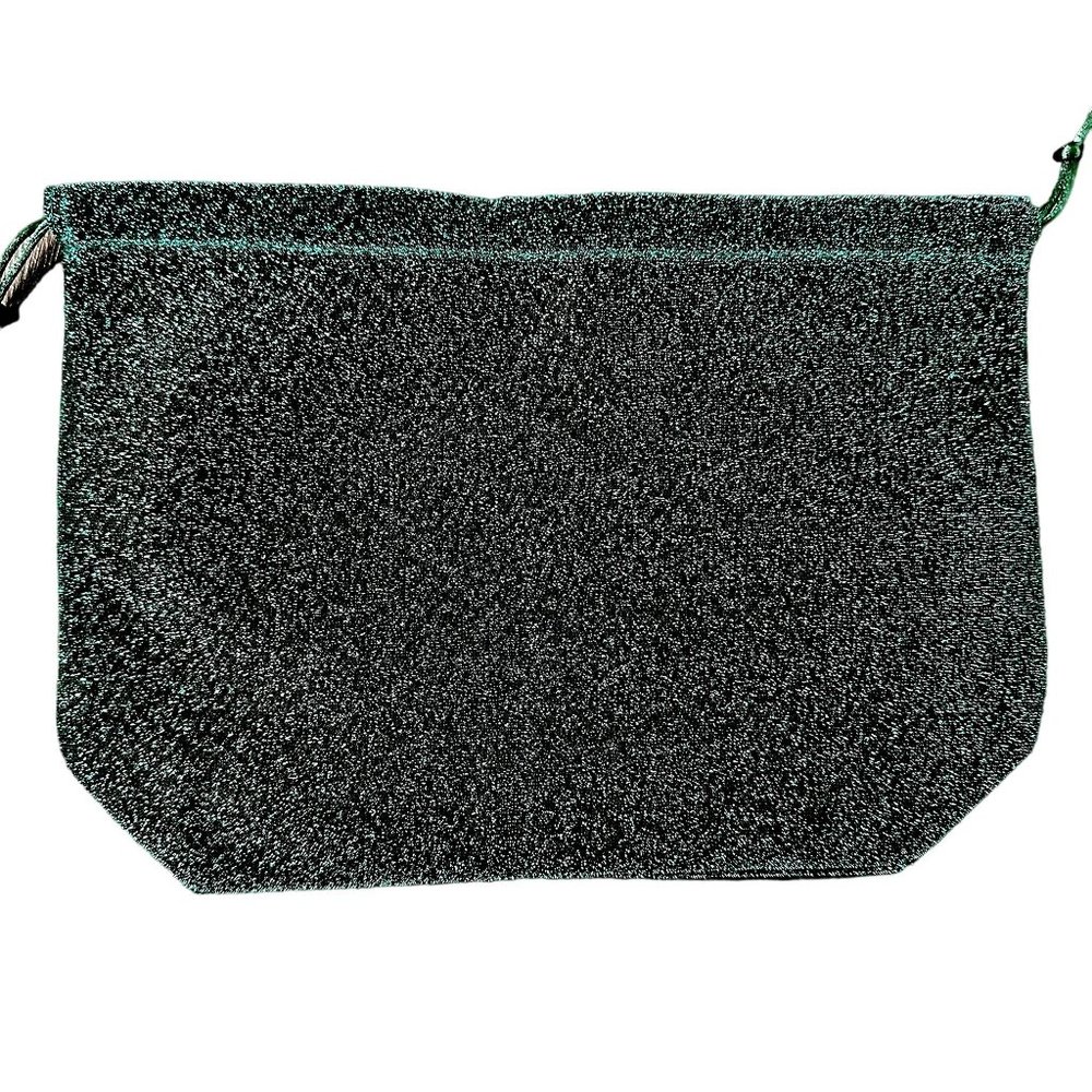 Ulta Cosmetics Bag Makeup Travel Case Gift Pouch Emerald Green Sparkle